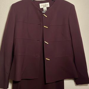Crimson Skirt Suit sz 16